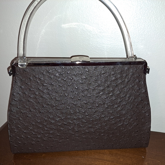 Vi Tage, 1950s, Elegant Blue/Brown Or Black Handbag - Picture 6 of 12